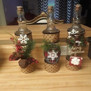 Christmas Decor Bottles